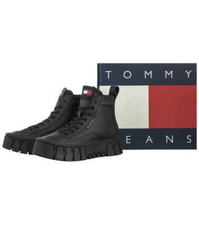 Tommy Hilfiger Tjw Vulc Flatform Mc Wl Black EN0EN02609 BDS (TH1209-a) batai