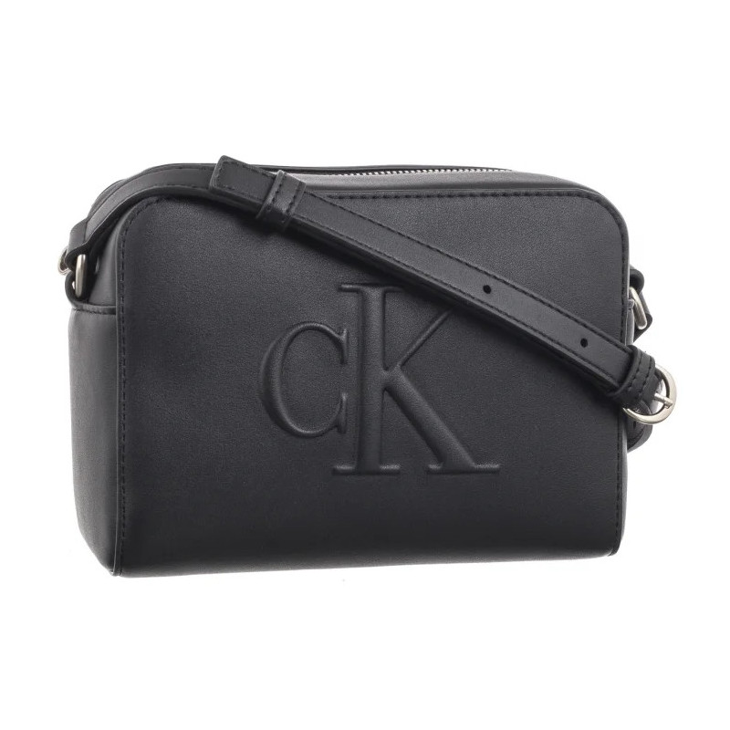 Calvin Klein Sculpted Camera Bag Deboss Black K60K612726 BEH (CK583-a) handbag