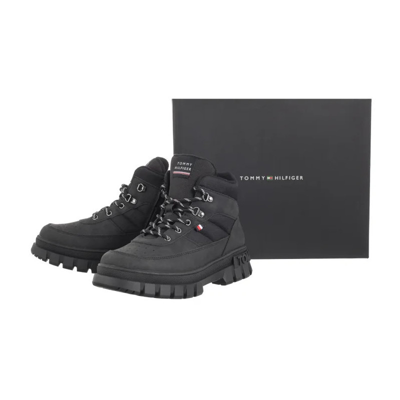 Tommy Hilfiger Lace-Up Bootie Black T3X5-33707-1492999 (TH1201-a) kingad