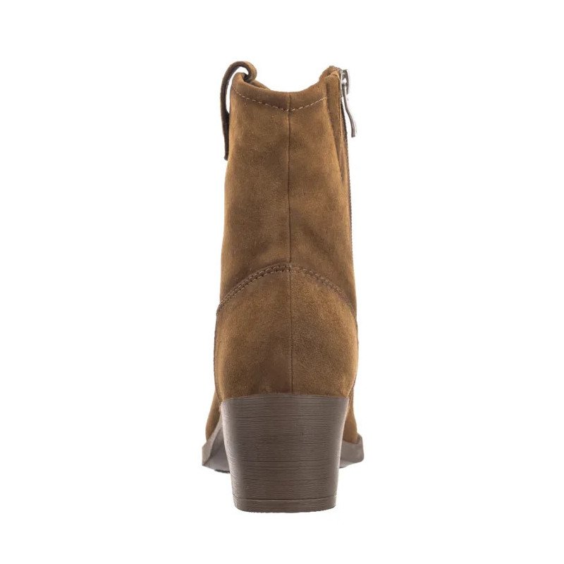 Caprice Brązowe 9-25313-43 741 Khaki Suede (CP423-a) batai