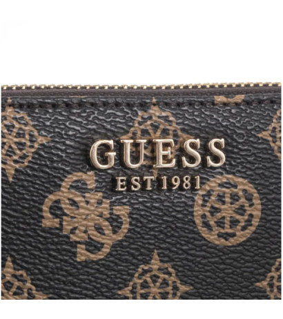 Guess Laurel Slg Small Zip Around SWPG85 00137 Mocha Logo (GU656-a) handbag