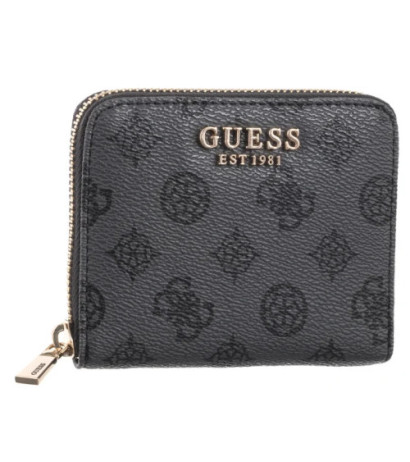 Guess Laurel Slg Small Zip Around SWPG85 00137 Charcoal Logo (GU656-b) handbag