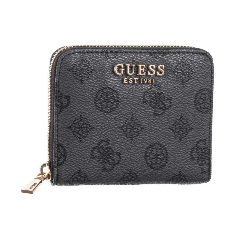 Guess Laurel Slg Small Zip Around SWPG85 00137 Charcoal Logo (GU656-b) rankinė