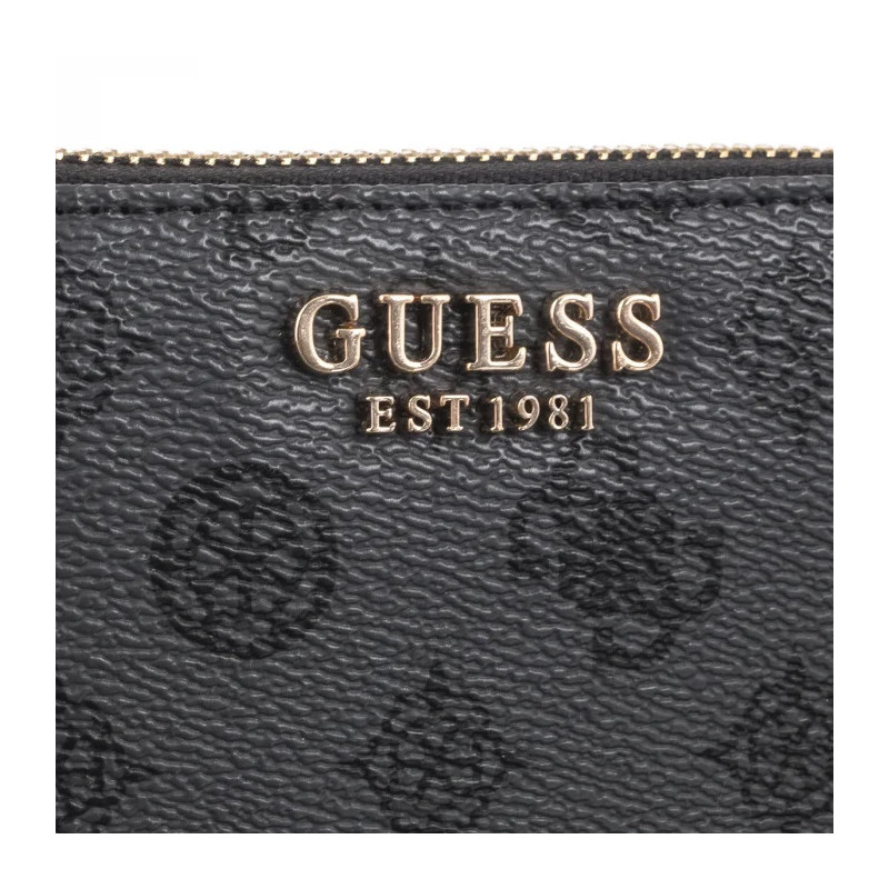 Guess Laurel Slg Small Zip Around SWPG85 00137 Charcoal Logo (GU656-b) handbag