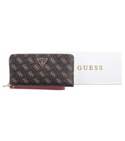 Guess Laurel Slg Cheque Organizer SWQE85 00163 Brown Logo (GU667-a) rankinė