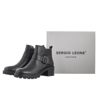 Sergio Leone Czarne BT 720-S (SL547-a) batai