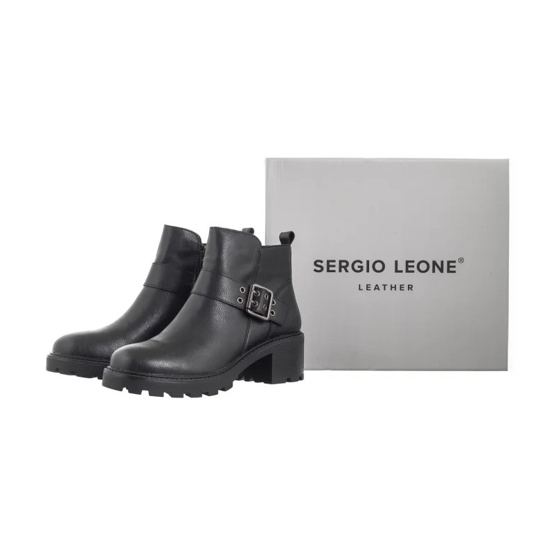 Sergio Leone Czarne BT 720-S (SL547-a) batai