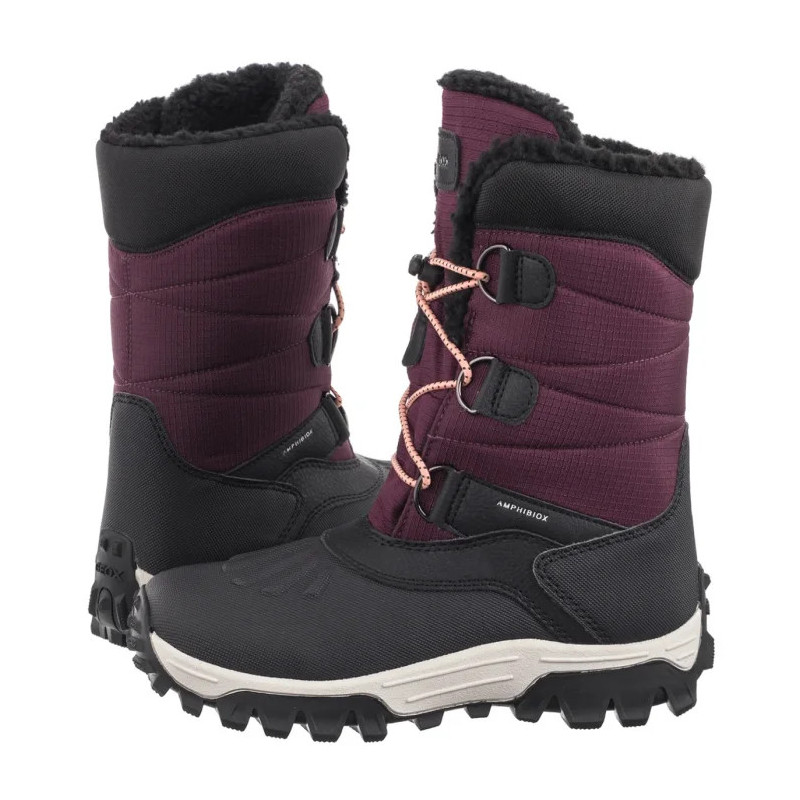 Geox J Himalaya G.B Abx A - Nyl+Dbk Bordeaux/Black J46FTA 0FU50 C0044 (GE199-a) batai