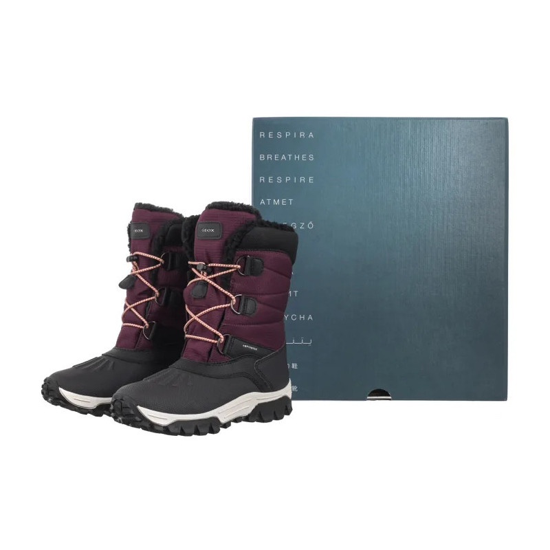 Geox J Himalaya G.B Abx A - Nyl+Dbk Bordeaux/Black J46FTA 0FU50 C0044 (GE199-a) batai