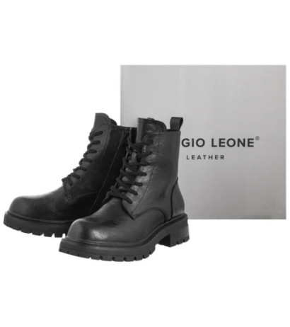 Sergio Leone Czarne TR 796-S (SL552-a) shoes