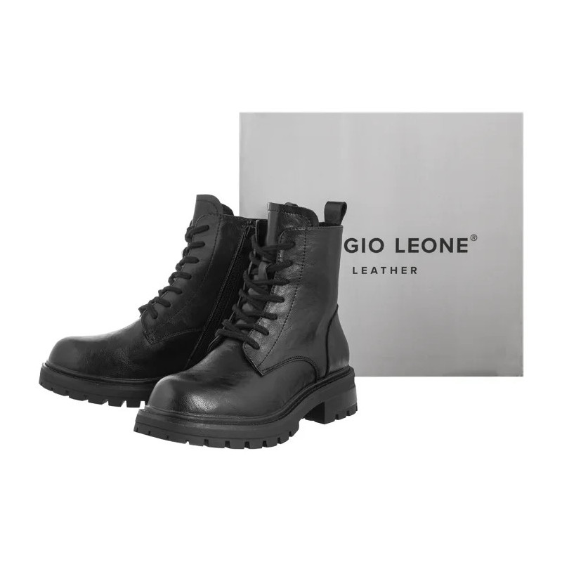 Sergio Leone Czarne TR 796-S (SL552-a) shoes