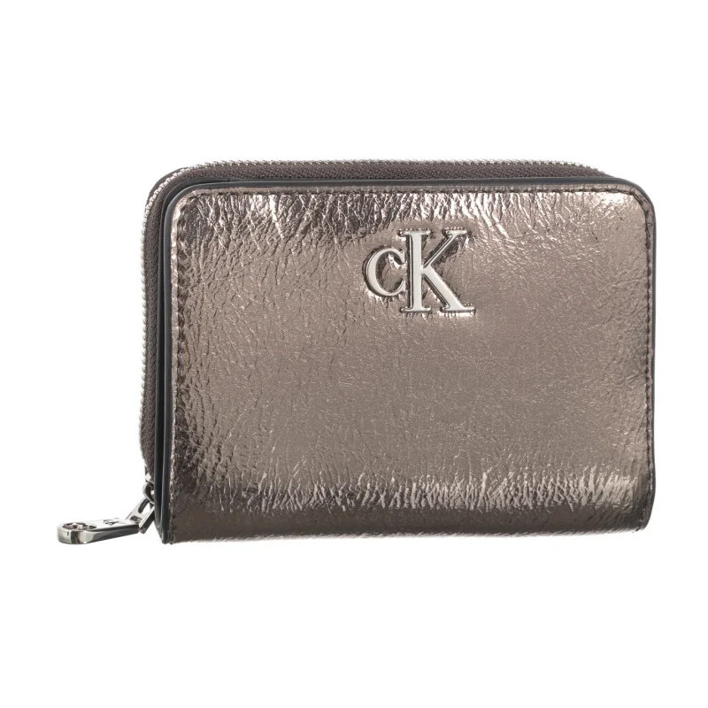 Calvin Klein Minimal Monogram M Zip Around T Gunmetal K60K612745 ADA (CK587-a) rankinė