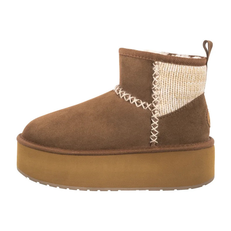 EMU Australia Stinger Knit Flatform Chestnut W13143 (EM515-a) batai