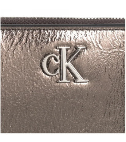 Calvin Klein Minimal Monogram M Zip Around T Gunmetal K60K612745 ADA (CK587-a) rankinė