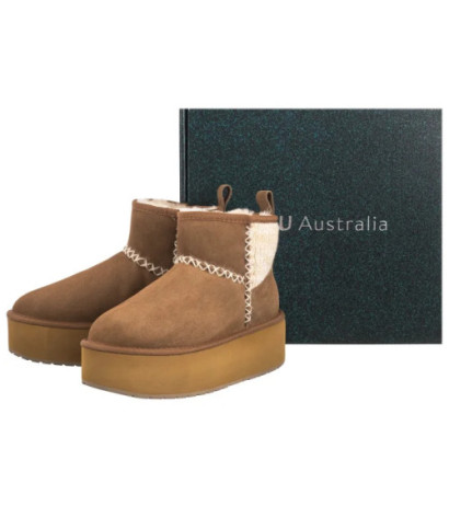 EMU Australia Stinger Knit Flatform Chestnut W13143 (EM515-a) batai