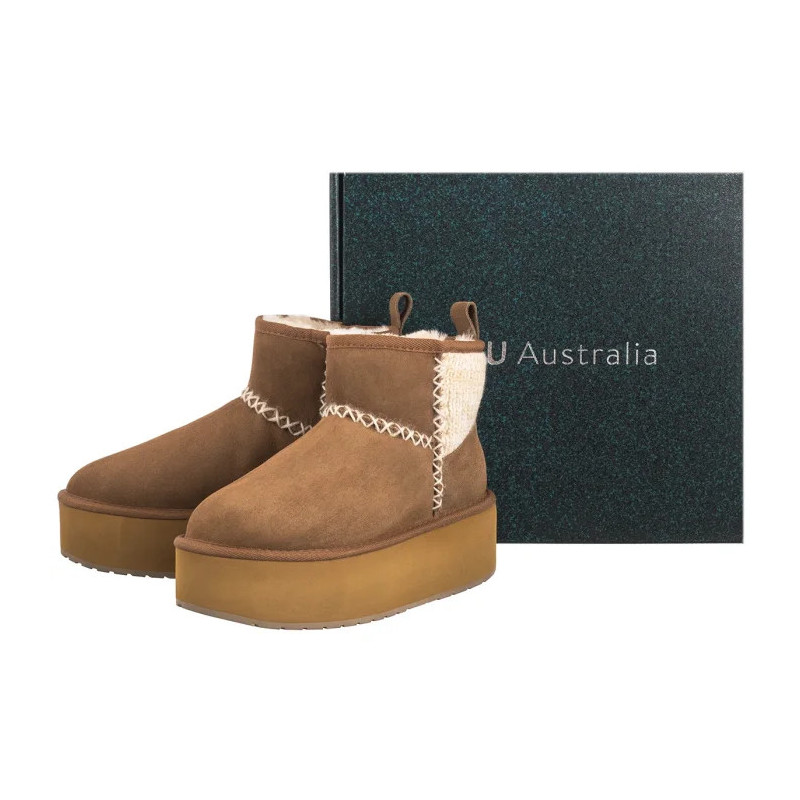 EMU Australia Stinger Knit Flatform Chestnut W13143 (EM515-a) batai