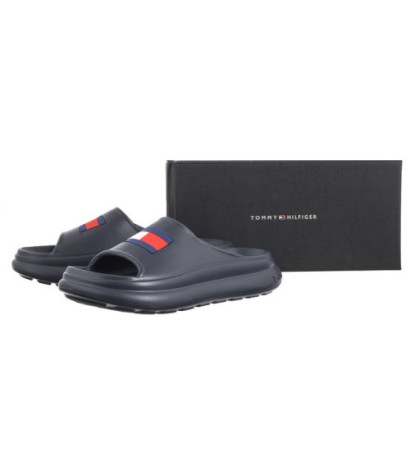 Tommy Hilfiger Foam Slide T3X0-33461-0083 800 Blue (TH1086-a) Moteriški batai/šlepetės