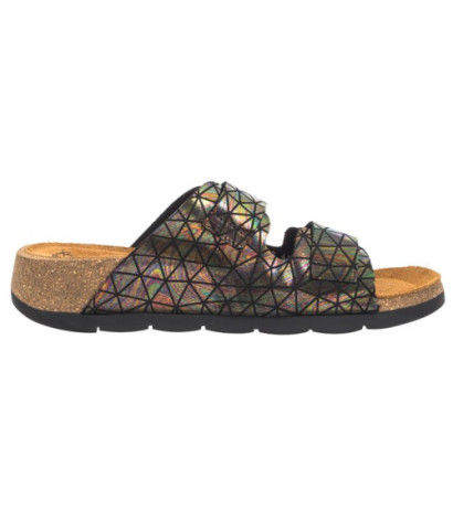 FLY London Caja Fantasy Black Petrol P144721011 (FL344-c) Sieviešu apavi/Flip Flops