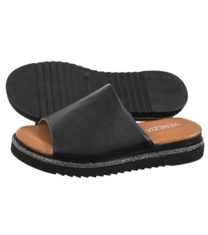 Venezia Czarne 0137271 BLACK (VE626-b) Sieviešu apavi/Flip Flops