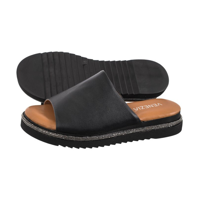 Venezia Czarne 0137271 BLACK (VE626-b) Sieviešu apavi/Flip Flops