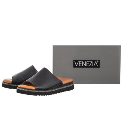 Venezia Czarne 0137271 BLACK (VE626-b) Moteriški batai/šlepetės