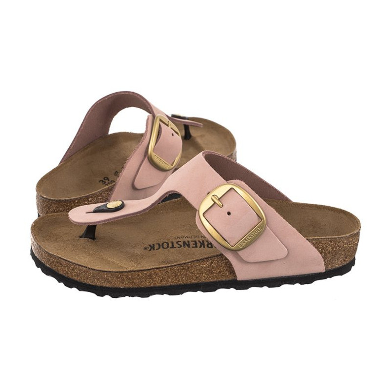 Birkenstock Gizeh Big Buckle Soft Pink 1027095 (BK196-b) Moteriški batai/šlepetės