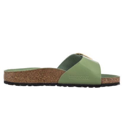 Birkenstock Madrid Big Buckle High-Shine Green Tea 1028738 (BK238-c) Women's Shoes/Flip Flops