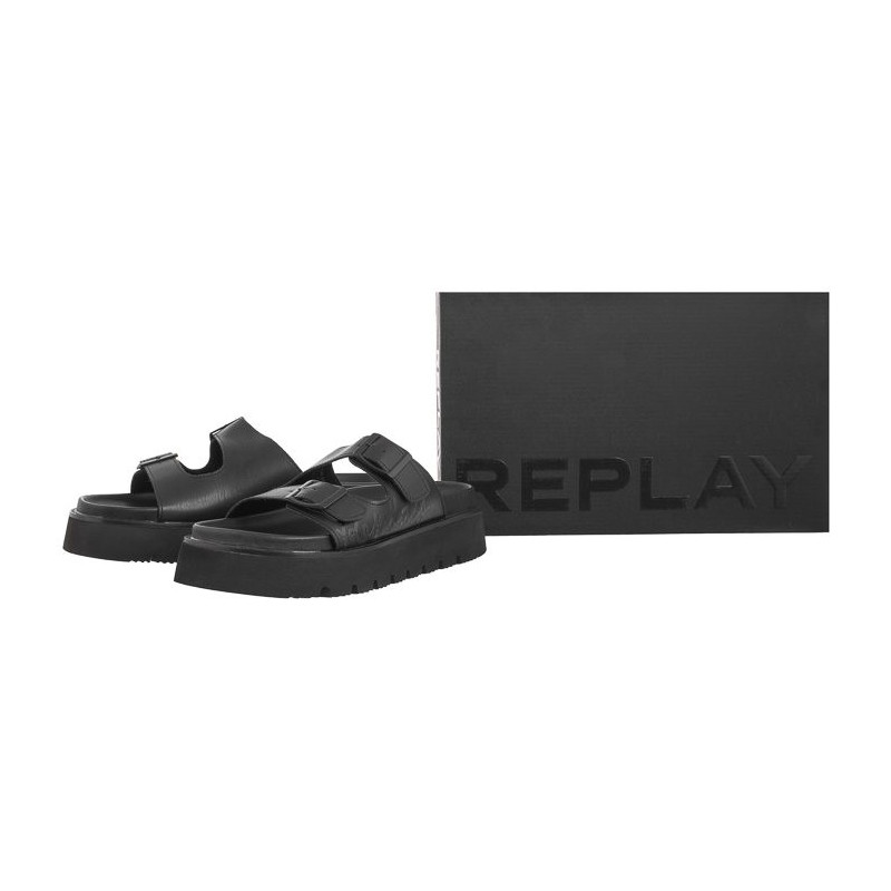 Replay Muddy Shine GWF81.000.C0035S RF810035S 0562 Black (RP11-a) Moteriški batai/šlepetės