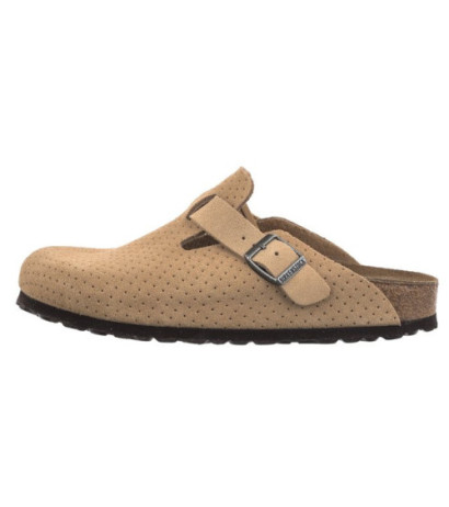 Birkenstock Boston BS Emboss Dots New Beige 1027014 (BK256-a) Moteriški batai/šlepetės