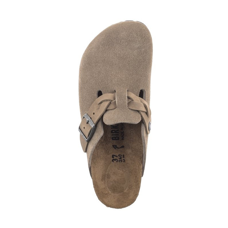 Birkenstock Boston Braided Taupe 1026694 (BK257-a) Women's Shoes/Flip Flops