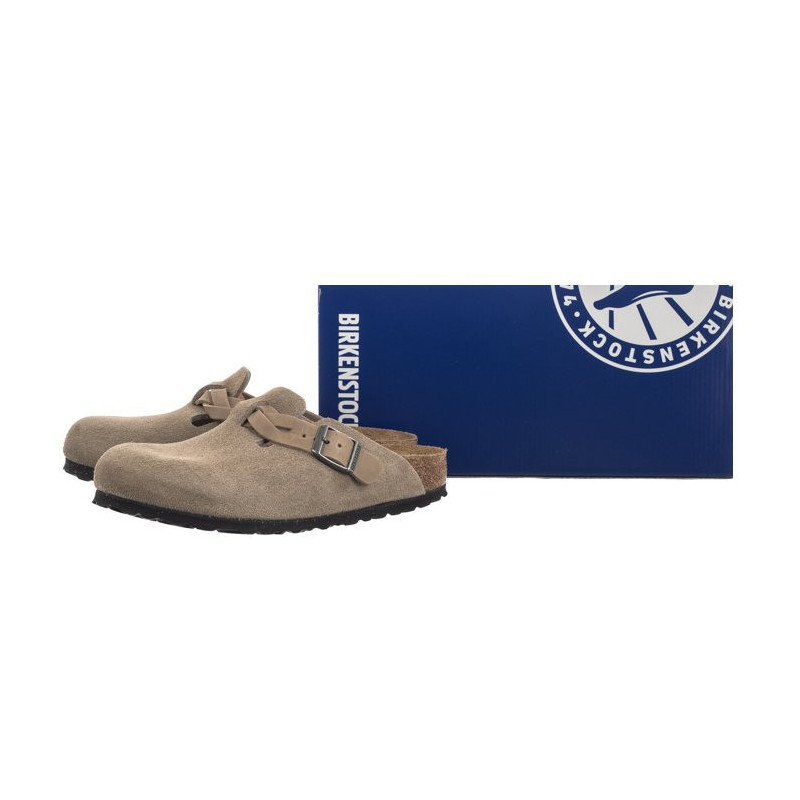 Birkenstock Boston Braided Taupe 1026694 (BK257-a) Women's Shoes/Flip Flops