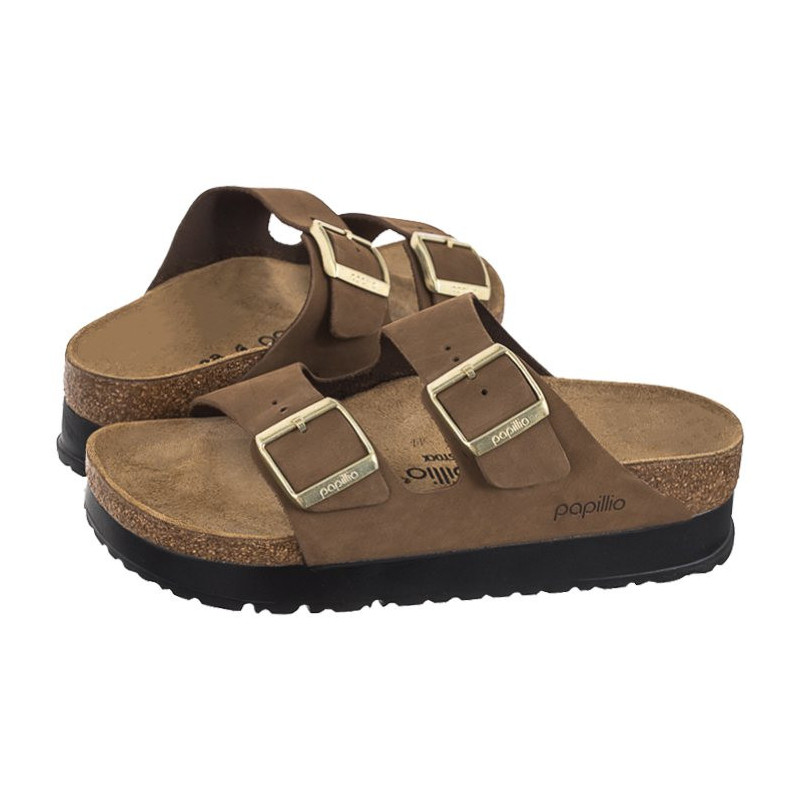 Papillio Arizona Pap Flex Platform Dark Tea 1028366 (PP13-d) Women's Shoes/Flip Flops