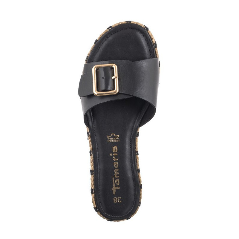 Tamaris Czarne 1-27117-42 001 Black (TM492-a) Sieviešu apavi/Flip Flops