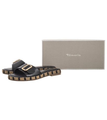 Tamaris Czarne 1-27117-42 001 Black (TM492-a) Sieviešu apavi/Flip Flops