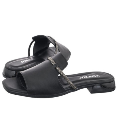 Venezia Czarne 08-330 Black (VE768-a) Sieviešu apavi/Flip Flops