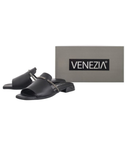 Venezia Czarne 08-330 Black (VE768-a) Moteriški batai/šlepetės