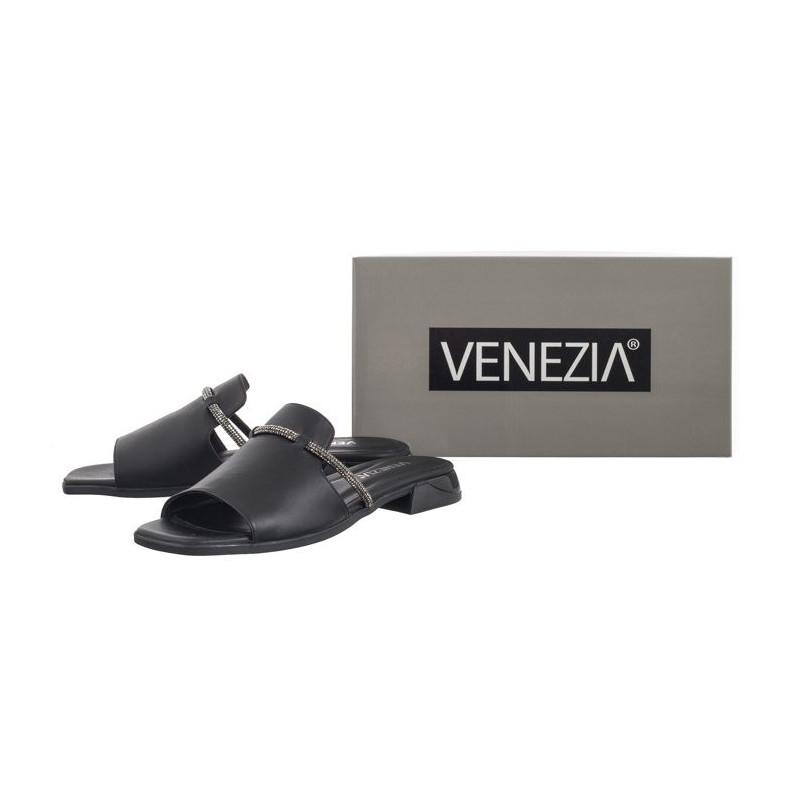 Venezia Czarne 08-330 Black (VE768-a) Moteriški batai/šlepetės