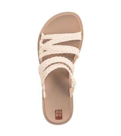 Zaxy Natural Slide AD JJ285283/AF604 Off White/L.Br (ZA183-a) Moteriški batai/šlepetės