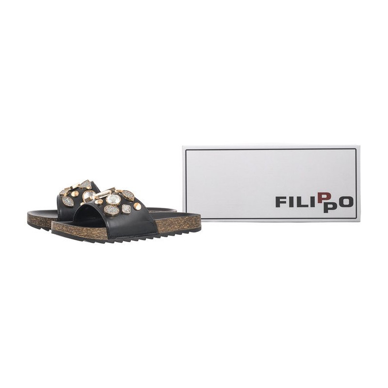 Filippo Czarne DK621/24 BK (FO97-a) Women's Shoes/Flip Flops