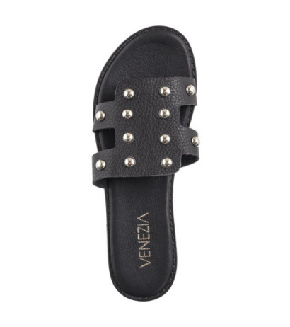 Venezia Czarne MRZ00092 Black (VE778-a) Sieviešu apavi/Flip Flops