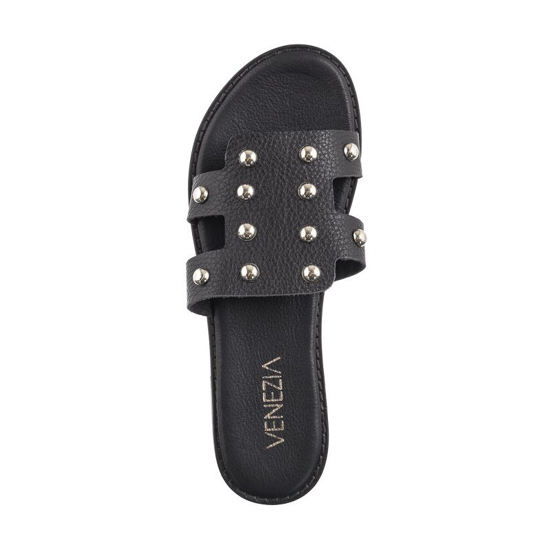 Venezia Czarne MRZ00092 Black (VE778-a) Sieviešu apavi/Flip Flops