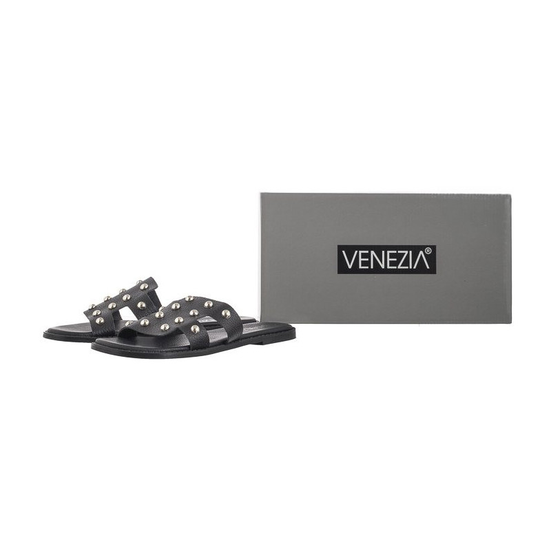 Venezia Czarne MRZ00092 Black (VE778-a) Moteriški batai/šlepetės