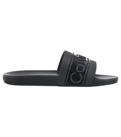 Calvin Klein Slide Tpu Saffiano Black HW0HW02107 BEH (CK508-a) Women's Shoes/Flip Flops