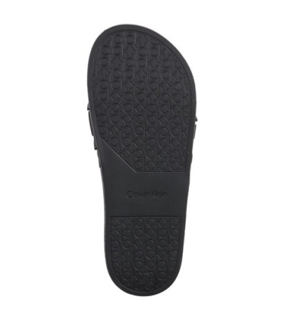 Calvin Klein Slide Tpu Saffiano Black HW0HW02107 BEH (CK508-a) Women's Shoes/Flip Flops