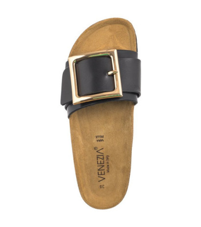 Venezia Czarne 2041 Vac Nero (VE781-a) Sieviešu apavi/Flip Flops