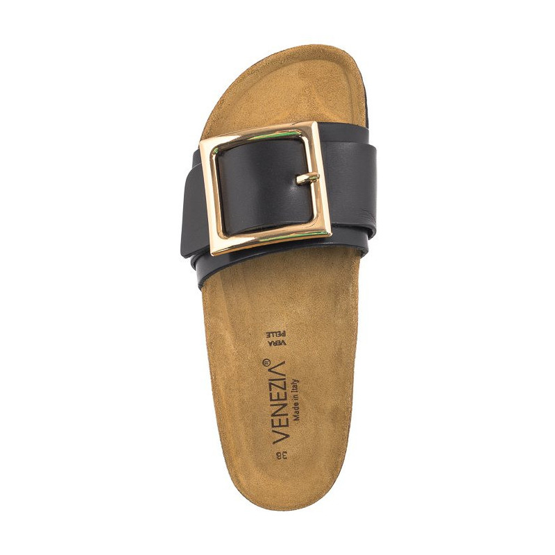 Venezia Czarne 2041 Vac Nero (VE781-a) Sieviešu apavi/Flip Flops