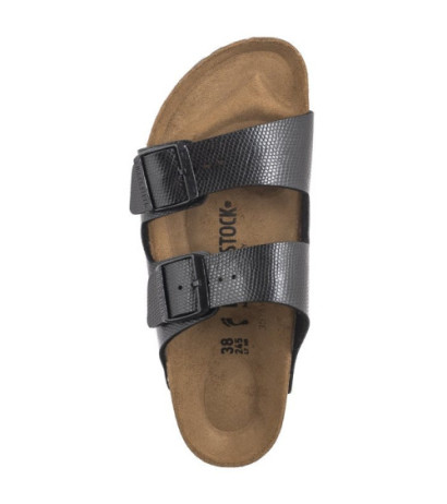 Birkenstock Arizona BS Shiny Lizard Black 1027835 (BK269-a) Moteriški batai/šlepetės