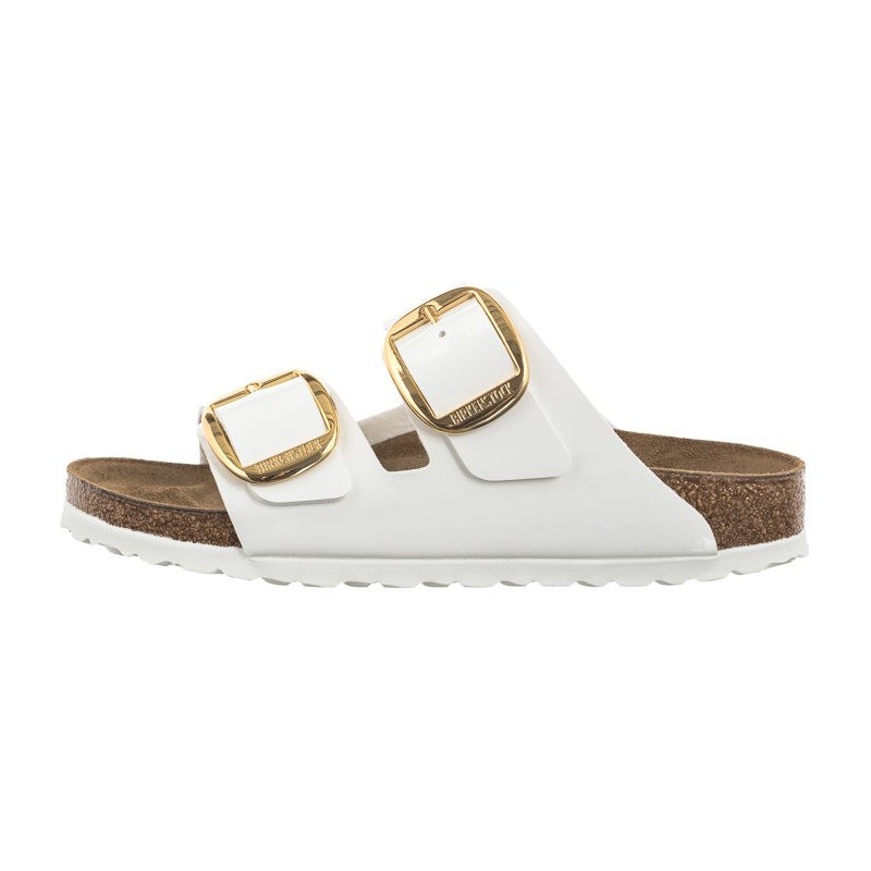 Birkenstock Arizona Big Buckle Patent White 1019818 (BK270-a) Sieviešu apavi/Flip Flops