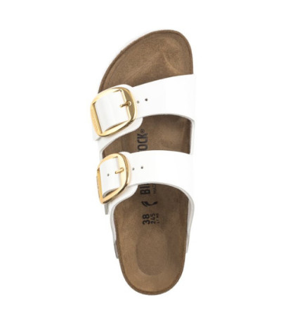 Birkenstock Arizona Big Buckle Patent White 1019818 (BK270-a) Sieviešu apavi/Flip Flops