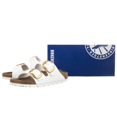 Birkenstock Arizona Big Buckle Patent White 1019818 (BK270-a) Sieviešu apavi/Flip Flops